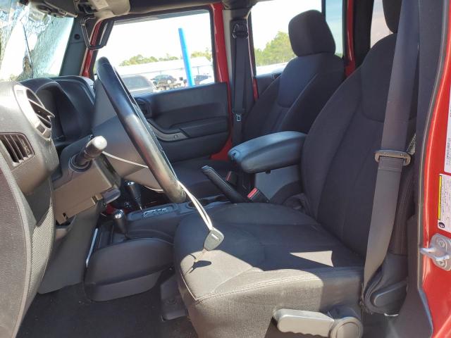 1C4BJWDG0EL207560 - 2014 JEEP WRANGLER U SPORT წითელი ფოტო 7