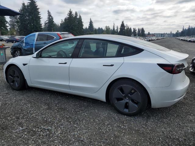 5YJ3E1EA4MF021639 - 2021 TESLA MODEL 3 Biały zdjęcie 2