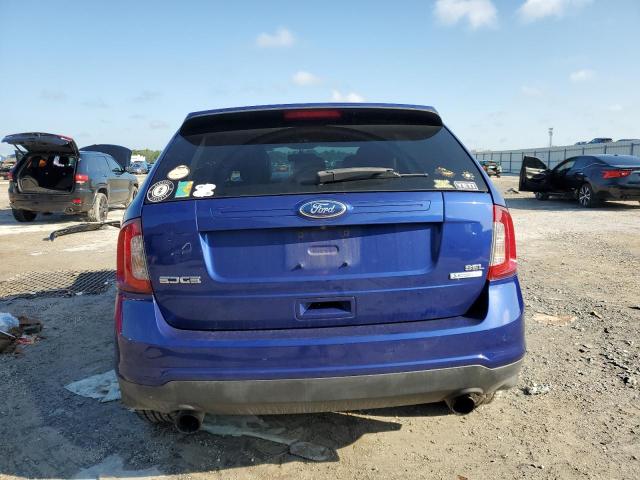 2FMDK3J97DBC48532 - 2013 FORD EDGE SEL BLUE photo 6