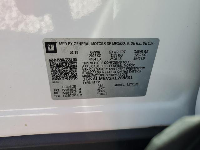 3GKALMEV3KL288601 - 2019 GMC TERRAIN SLE WHITE photo 13