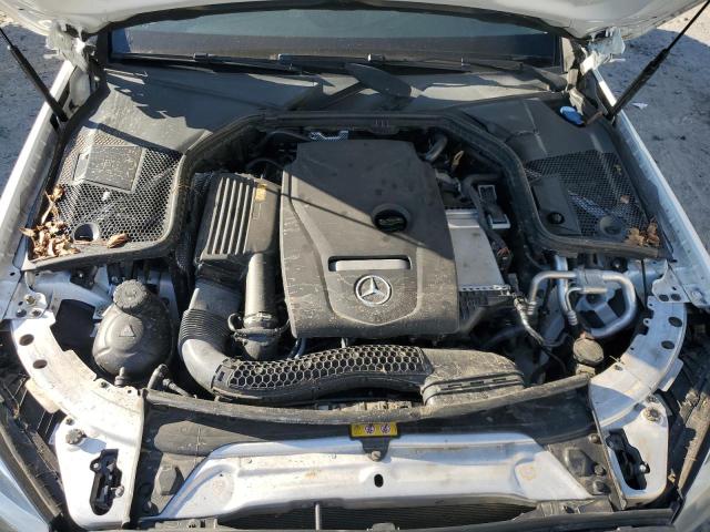 WDDWF4JB3JR327155 - 2018 MERCEDES-BENZ C 300 WHITE photo 11