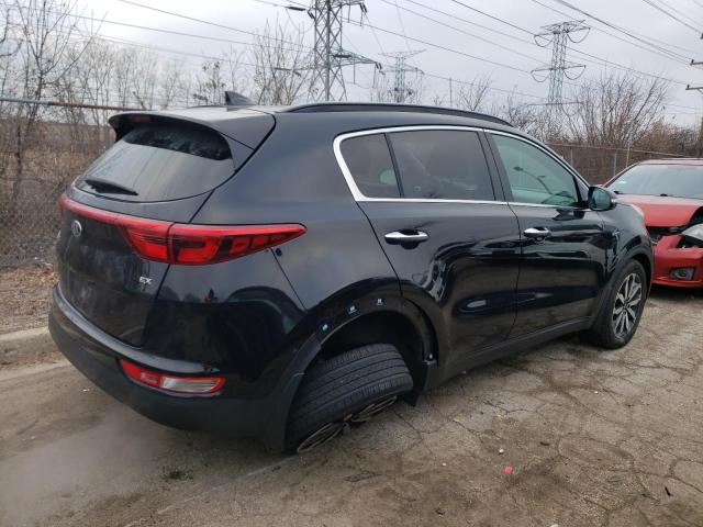 KNDPNCAC4J7378695 - 2018 KIA SPORTAGE EX BLACK photo 3