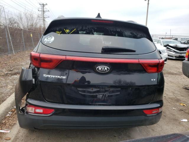 KNDPNCAC4J7378695 - 2018 KIA SPORTAGE EX BLACK photo 6