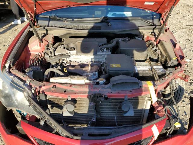 4T1BF1FK2CU611906 - 2012 TOYOTA CAMRY BASE RED photo 11