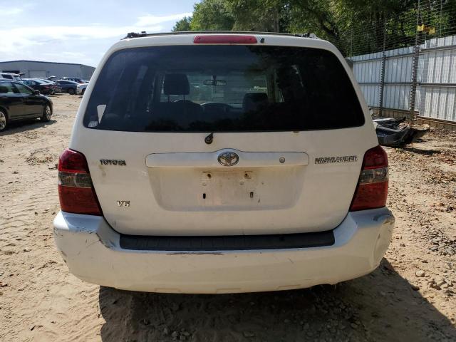 JTEGP21A140015105 - 2004 TOYOTA HIGHLANDER BASE Weiß Foto 6