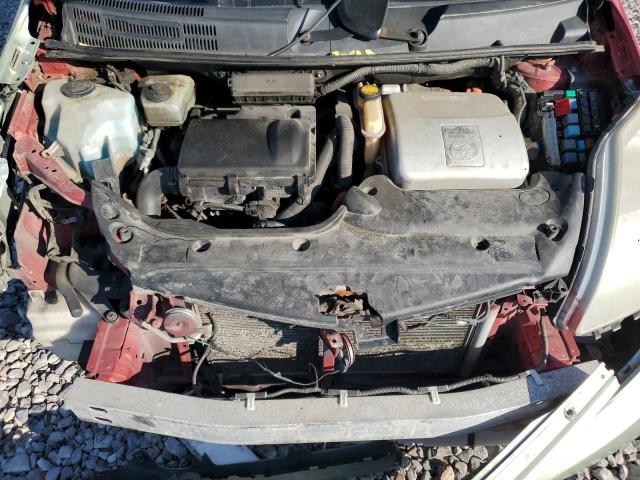 JTDKB20U797830545 - 2009 TOYOTA PRIUS RED photo 11