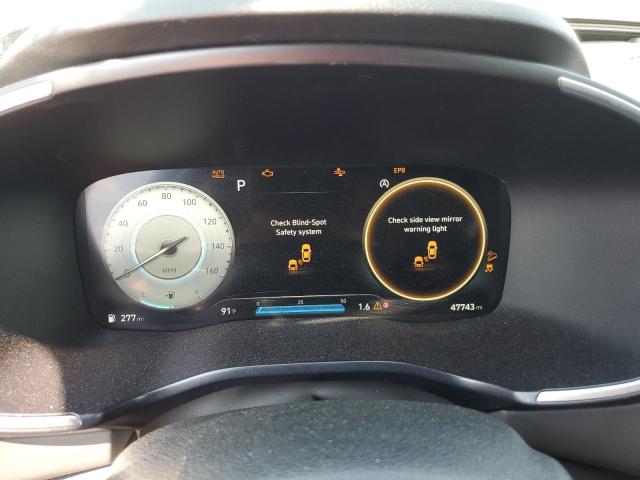 5NMS3DAJ8NH380503 - 2022 HYUNDAI SANTA FE SEL BLUE photo 9