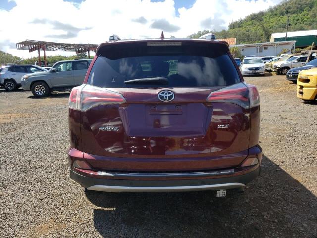 JTMWFREV1HD095531 - 2017 TOYOTA RAV4 XLE BURGUNDY photo 6