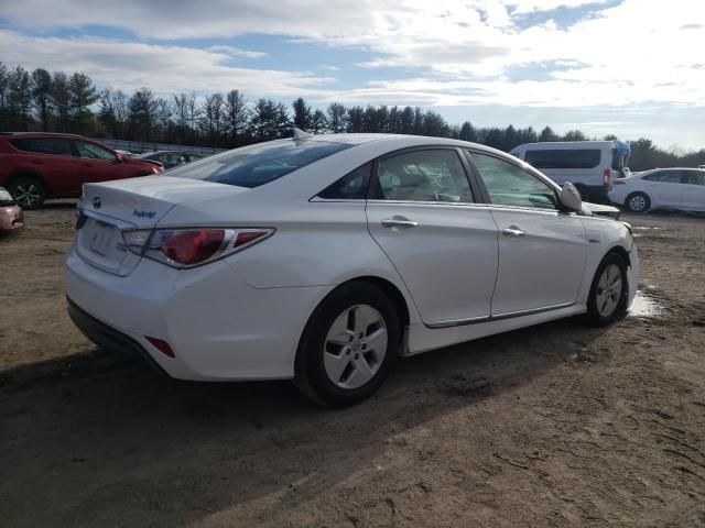 KMHEC4A49BA003445 - 2011 HYUNDAI SONATA HYBRID WHITE photo 3