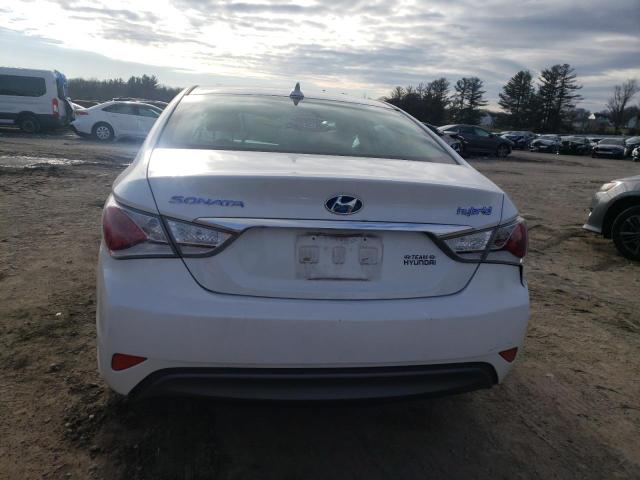 KMHEC4A49BA003445 - 2011 HYUNDAI SONATA HYBRID WHITE photo 6