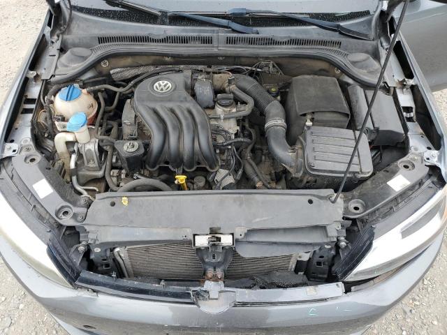 3VW2K7AJ5EM257112 - 2014 VOLKSWAGEN JETTA BASE GRAY photo 11