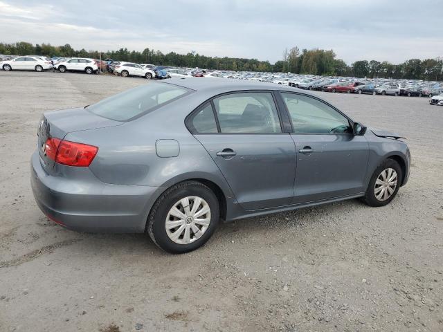 3VW2K7AJ5EM257112 - 2014 VOLKSWAGEN JETTA BASE GRAY photo 3