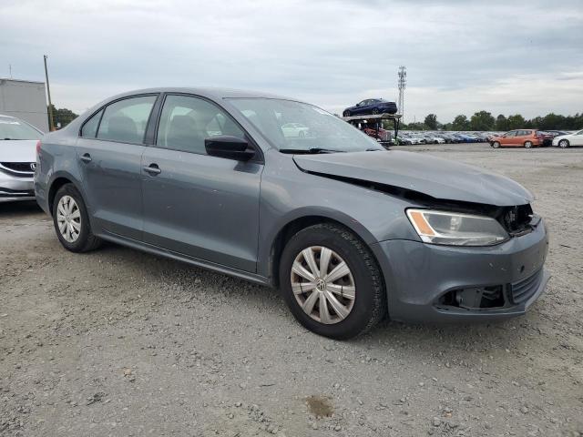 3VW2K7AJ5EM257112 - 2014 VOLKSWAGEN JETTA BASE GRAY photo 4