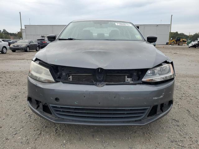 3VW2K7AJ5EM257112 - 2014 VOLKSWAGEN JETTA BASE GRAY photo 5