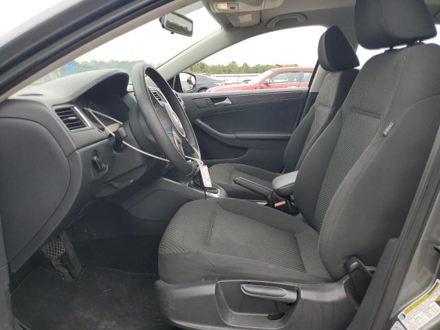 3VW2K7AJ5EM257112 - 2014 VOLKSWAGEN JETTA BASE GRAY photo 7