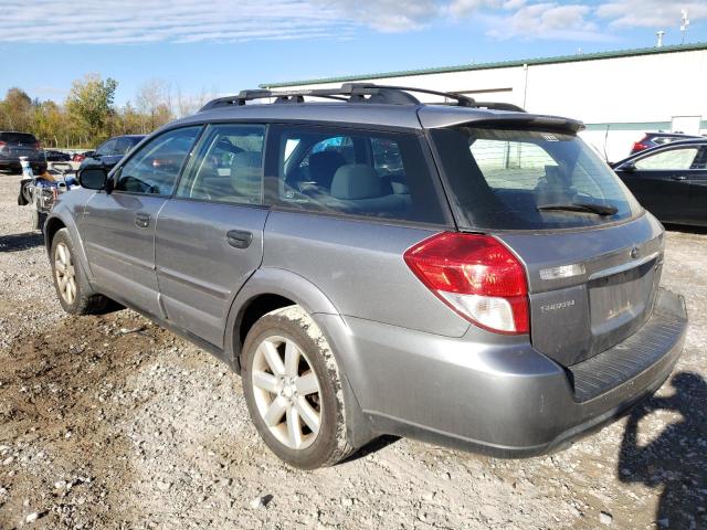 4S4BP61C297341125 - 2009 SUBARU OUTBACK 2.5I SILVER photo 2