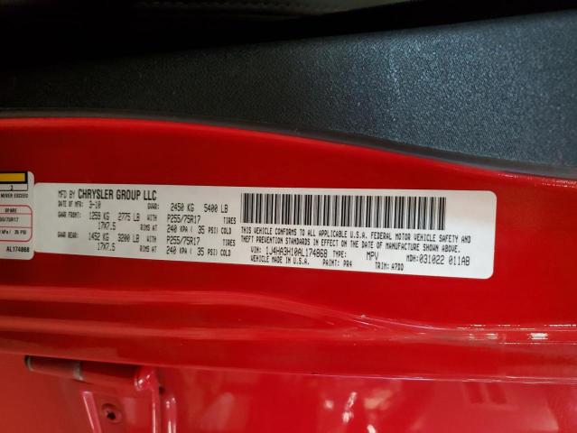 1J4HA3H10AL174868 - 2010 JEEP WRANGLER UNLIMITED SPORT წითელი ფოტო 14