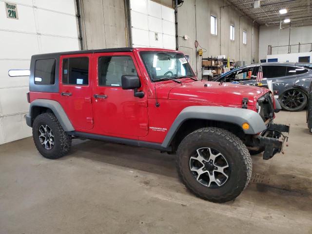 1J4HA3H10AL174868 - 2010 JEEP WRANGLER UNLIMITED SPORT წითელი ფოტო 4