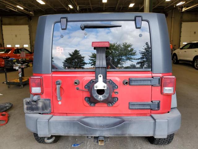 1J4HA3H10AL174868 - 2010 JEEP WRANGLER UNLIMITED SPORT წითელი ფოტო 6