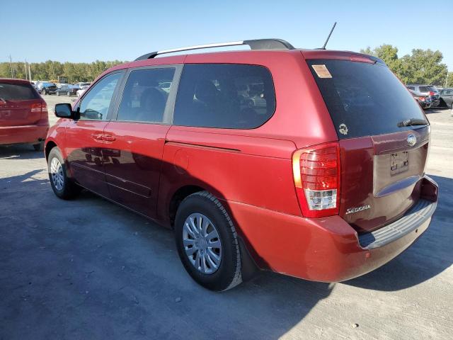 KNDMG4C7XE6587227 - 2014 KIA SEDONA LX RED photo 2