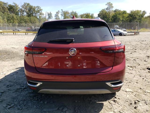 LRBAZLR45PD072346 - 2023 BUICK ENVISION PREFERRED RED photo 6