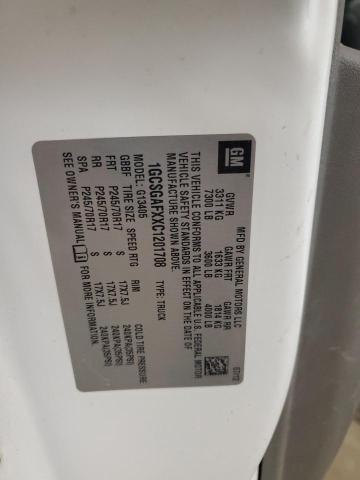 1GCSGAFXXC1201708 - 2012 CHEVROLET EXPRESS G1 WHITE photo 12