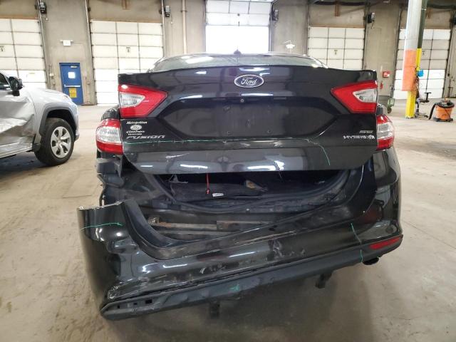 3FA6P0LU2ER306389 - 2014 FORD FUSION SE HYBRID BLACK photo 6