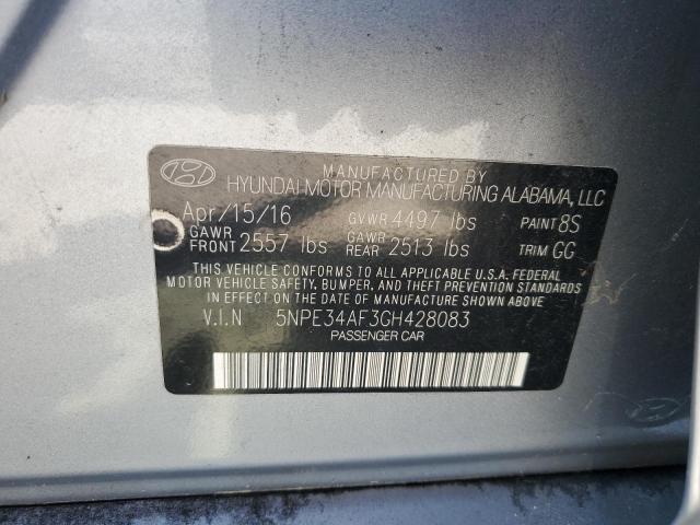 5NPE34AF3GH428083 - 2016 HYUNDAI SONATA SPORT 蓝色 照片 12