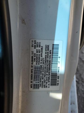 5FNRL5H97BB040546 - 2011 HONDA ODYSSEY TOURING Blanc photo 14