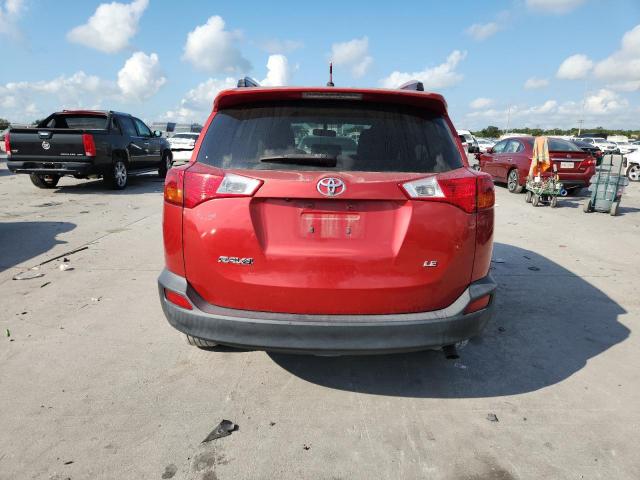 JTMZFREV7DD005712 - 2013 TOYOTA RAV4 LE წითელი ფოტო 6