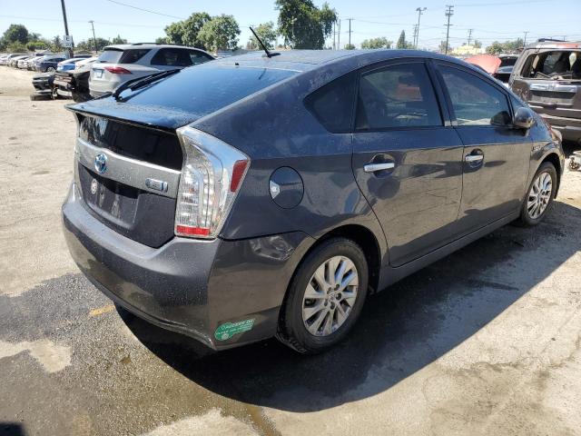 JTDKN3DP6E3064360 - 2014 TOYOTA PRIUS PLUG GRAY photo 3