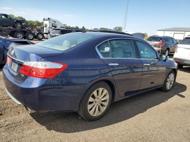 1HGCR3F83EA017492 - 2014 HONDA ACCORD EXL BLUE photo 3