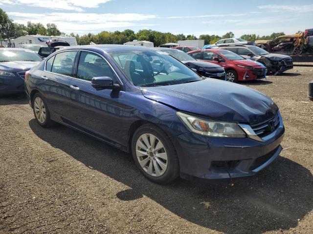 1HGCR3F83EA017492 - 2014 HONDA ACCORD EXL BLUE photo 4