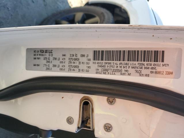 1C6RR6FT7JS325503 - 2018 RAM 1500 ST Biały zdjęcie 12