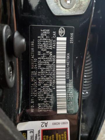 4T1BK3DB2BU374956 - 2011 TOYOTA AVALON BASE 黑色 照片 12