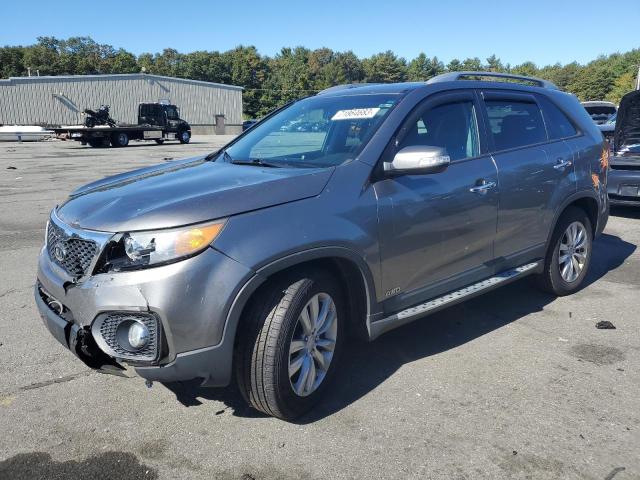 5XYKUDA26BG168615 - 2011 KIA SORENTO EX GRAY photo 1