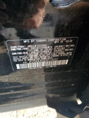 JF2SKAJC0LH554602 - 2020 SUBARU FORESTER PREMIUM შავი ფოტო 13