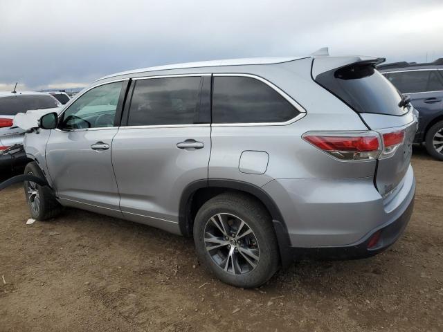 5TDJKRFH5GS255752 - 2016 TOYOTA HIGHLANDER XLE SILVER photo 2