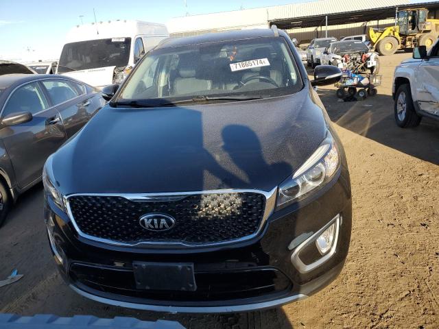 5XYPHDA50GG134178 - 2016 KIA SORENTO EX BLACK photo 5