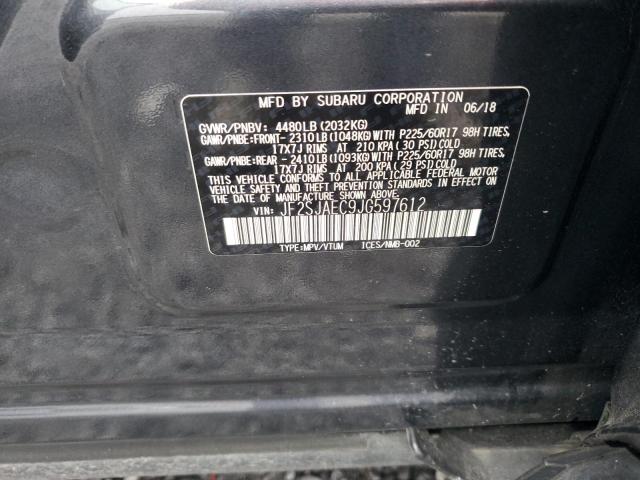 JF2SJAEC9JG597612 - 2018 SUBARU FORESTER 2.5I PREMIUM CHARCOAL photo 13