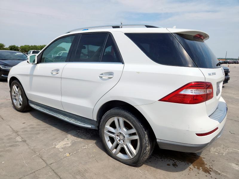 4JGDA5JB2FA489575 - 2015 MERCEDES-BENZ ML 350 WHITE photo 2