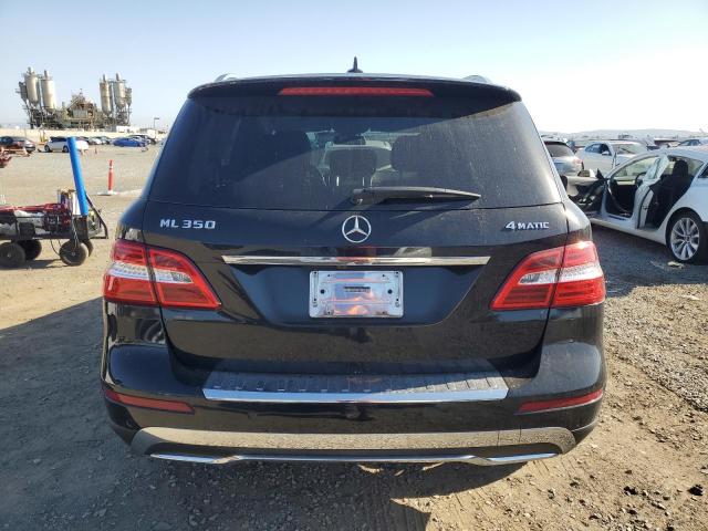 4JGDA5HB4CA078468 - 2012 MERCEDES-BENZ ML 350 4MATIC BLACK photo 6