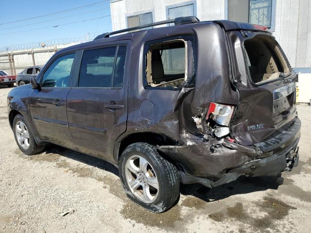 5FNYF4H54CB062399 - 2012 HONDA PILOT EXL BROWN photo 2
