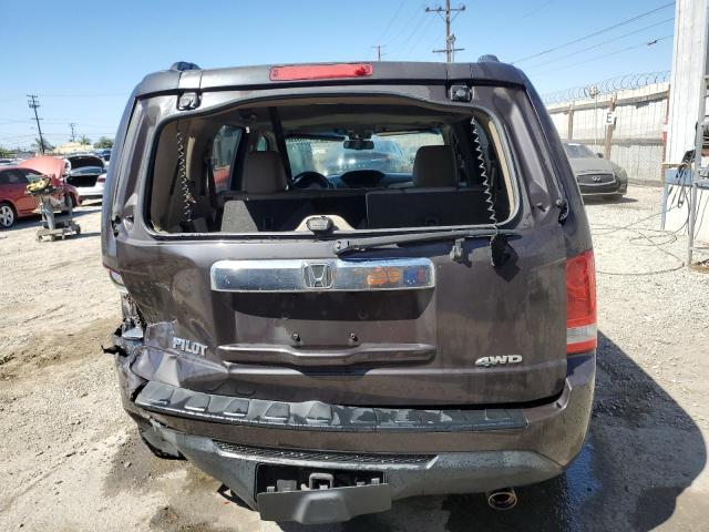 5FNYF4H54CB062399 - 2012 HONDA PILOT EXL BROWN photo 6