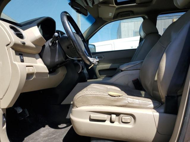 5FNYF4H54CB062399 - 2012 HONDA PILOT EXL BROWN photo 7