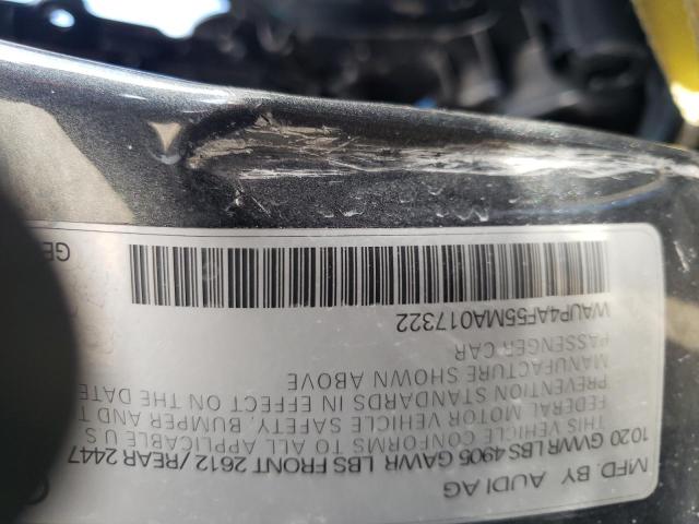 WAUP4AF55MA017322 - 2021 AUDI S5 PREMIUM PLUS 灰色 照片 12