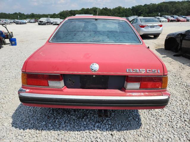WBAEC8412K3268545 - 1989 BMW 635 CSI AUTOMATIC RED photo 6