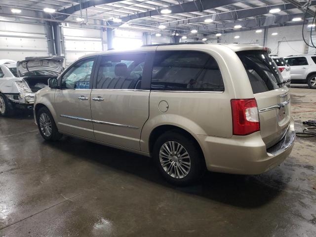 2C4RC1CG4DR802740 - 2013 CHRYSLER TOWN & COU TOURING L GOLD photo 2