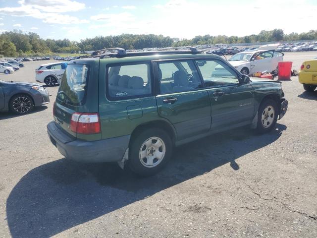 JF1SF63562H723895 - 2002 SUBARU FORESTER L GREEN photo 3