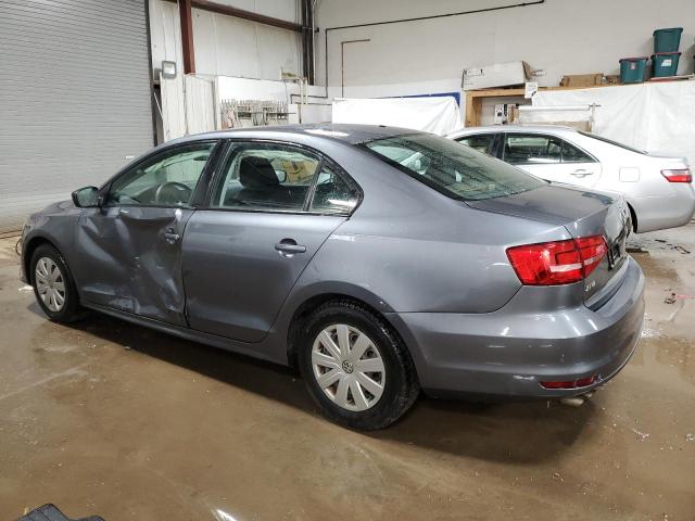 3VW2K7AJ5FM291732 - 2015 VOLKSWAGEN JETTA BASE GRAY photo 2